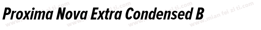 Proxima Nova Extra Condensed Bold字体转换